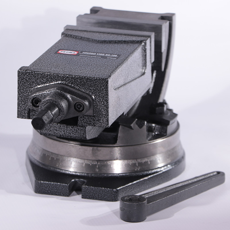 SS-100 откидные тиски с поворотным осн.