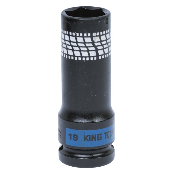 Головка торцевая ударная глубокая 1/2", 19 мм, тонкостенная KING TONY 441519M