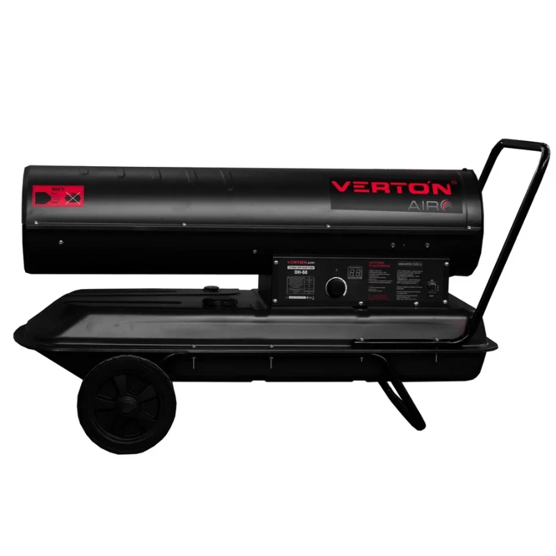Дизельная пушка Verton Air DH-60(60кВт,1230м3/ч,4,2л/ч,прям. нагрев,дисплей,манометр,дизель/керосин)
