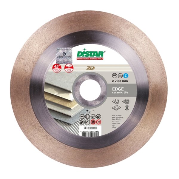 Диск алмазный Distar 1A1R 200x1.4x25x25.4 Edge