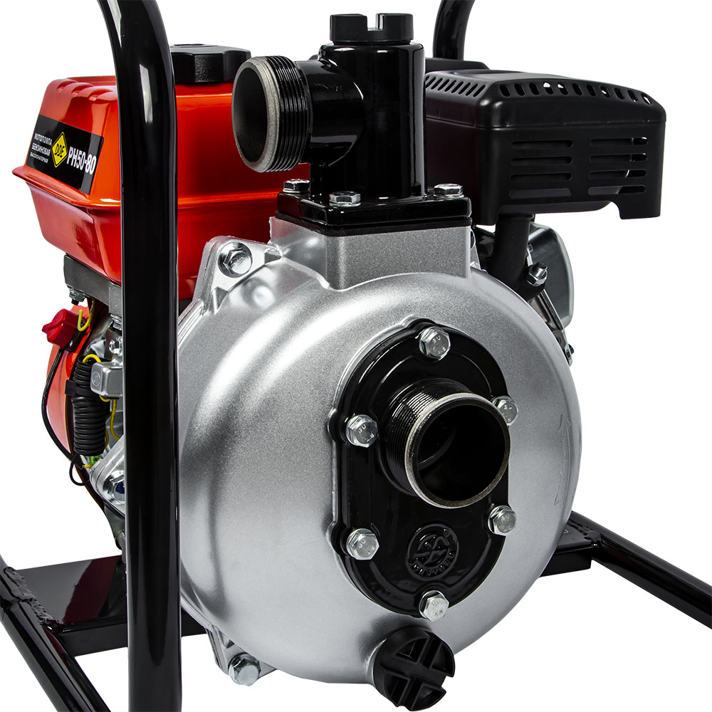 Мотопомпа бензиновая высоконапорная DDE PH50-80 (330 л/мин, диаметр патрубков 50 мм, подъем 80 м, 5,5 л.c.)(330 л/мин, диаметр патрубков 50 мм, подъем 80 м, 5,5 л.c.)