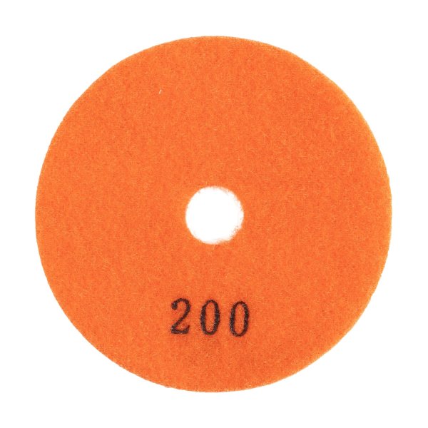 Алмазный гибкий шлифовальный круг (АГШК) DIAMASTER 100*2,2 №200 бетон оранжевый