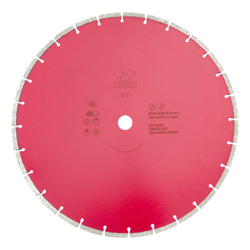 Диск алмазный сегментный (бетон) KEOS ECO 400x25,4x20 мм