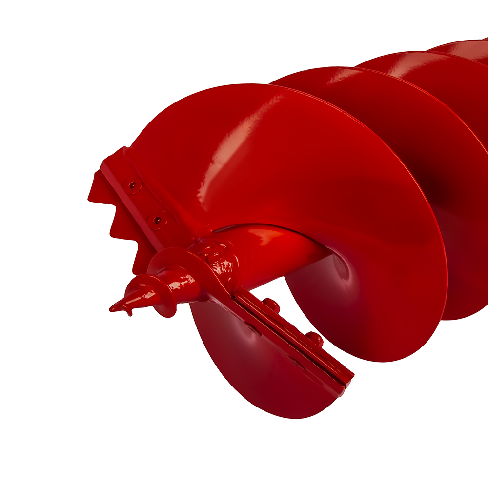 Шнек двузаходный для грунта DDE мотобура (ф = 200 мм,  L = 800 мм, посадка на вал 20 мм)L = 800 мм, посадка на вал 20 мм)