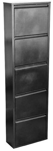 Шкаф металлический для обуви ОБ-5 серебряный антик