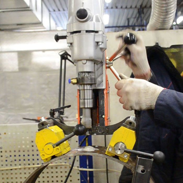 Магнитный сверлильный станок MBA-42 (на пост. магнитах)