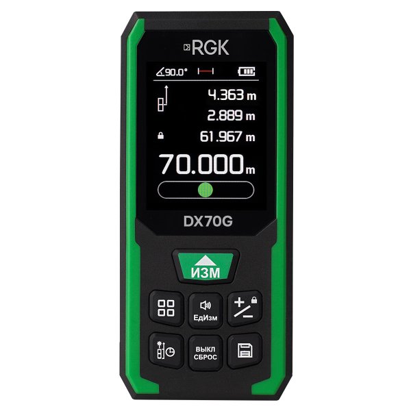 Лазерный дальномер RGK DX70G с поверкой