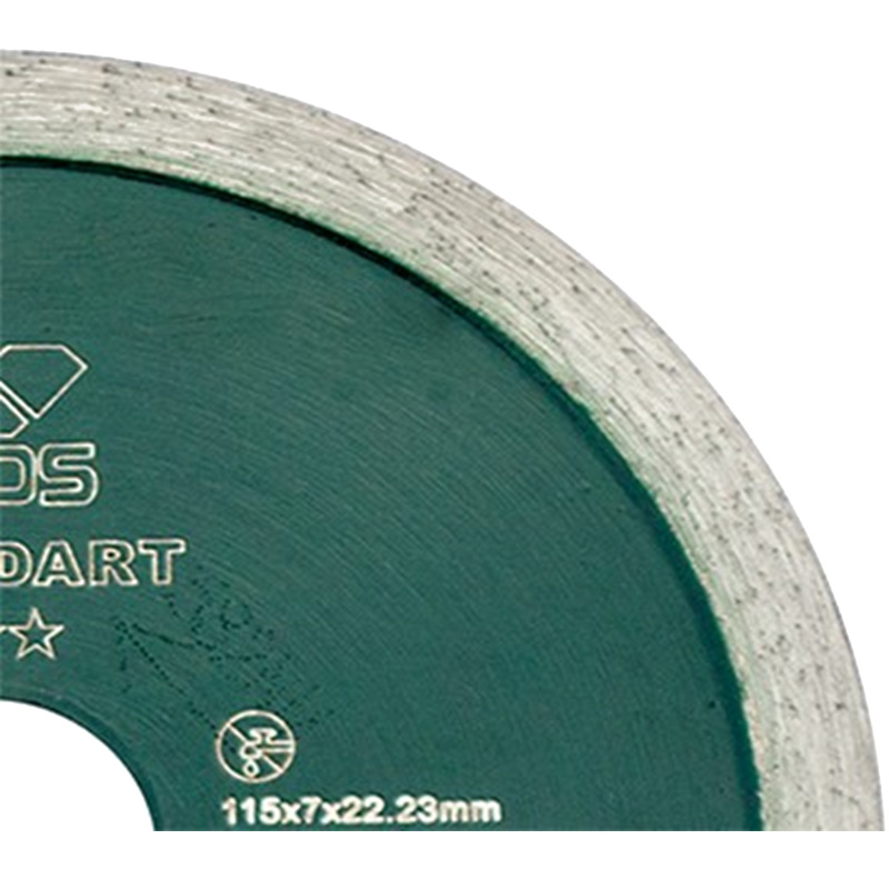 Диск алмазный сплошной (керамогранит) KEOS Standart 115x22,23 мм