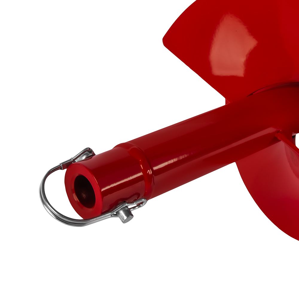 Шнек двузаходный для грунта DDE мотобура (ф = 200 мм,  L = 800 мм, посадка на вал 20 мм)L = 800 мм, посадка на вал 20 мм)