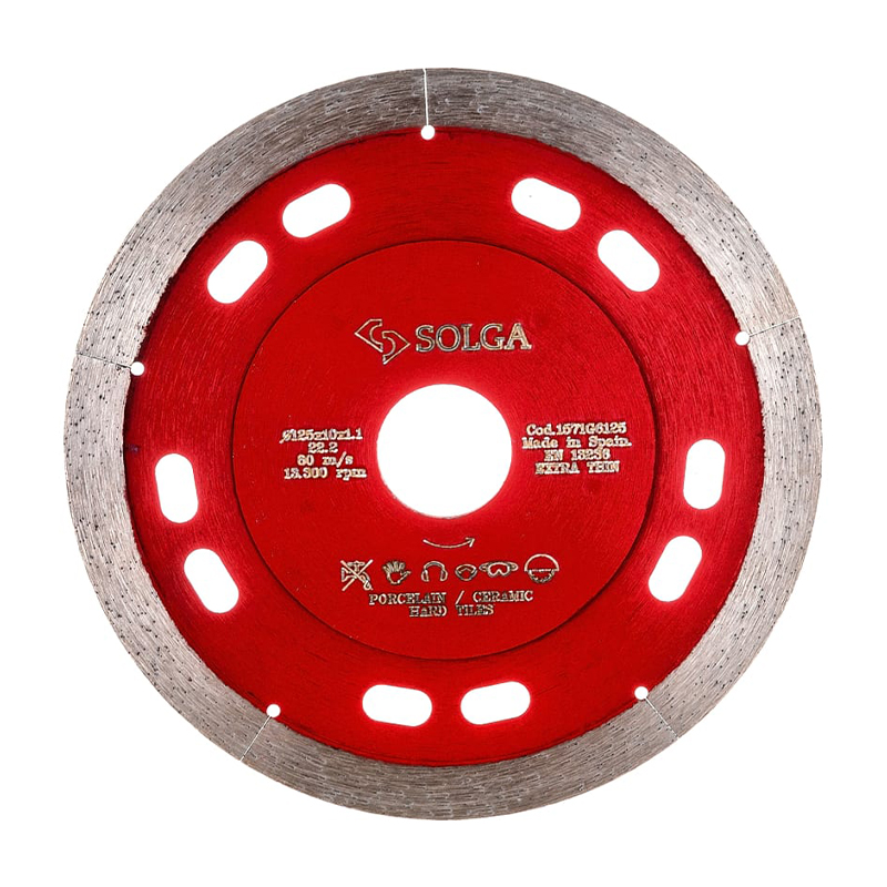 Диск алмазный Solga Diamant HARD TILES 1,1мм сплошной (керамогранит, керамика) 125x22,23 мм
