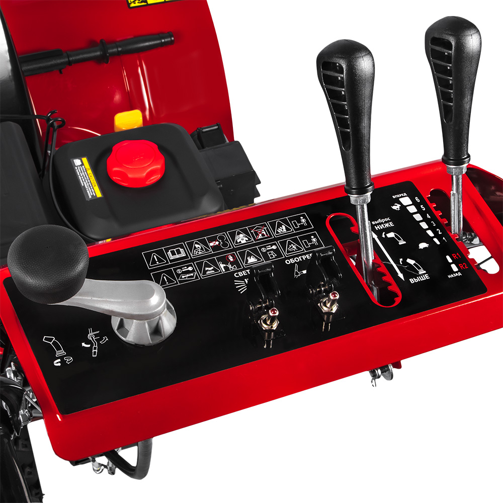 Снегоуборщик бензиновый DDE ST9070LE (9,0 л.с., ширина 71 см, скор. +6/-2, кол. 14", эл. старт, фара, упр-ние на панели)(9,0 л.с., ширина 71 см, скор. +6/-2, кол. 14", эл. старт, фара, упр-ние на панели)