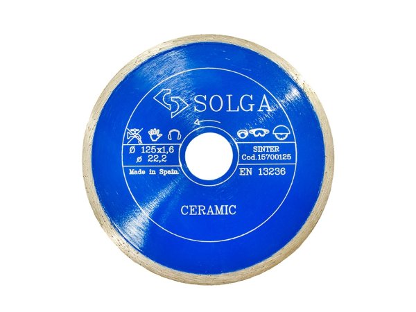 Диск алмазный по керамике d=125 Solga Diamant