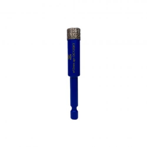 Коронка алмазная по керамограниту KEOS PRO 12мм 1/4"HEX с воском (DC12SKT)