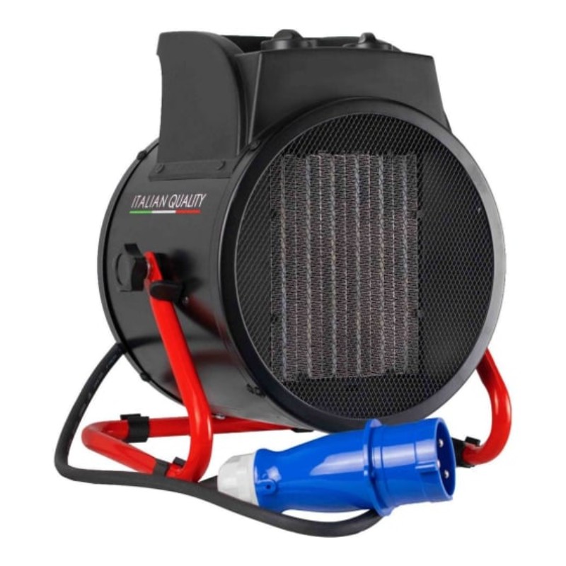 Электрический тепловентилятор Verton Air EH-5C ( 220В,40/3000/5000Вт,670куб.м) силовая вилка