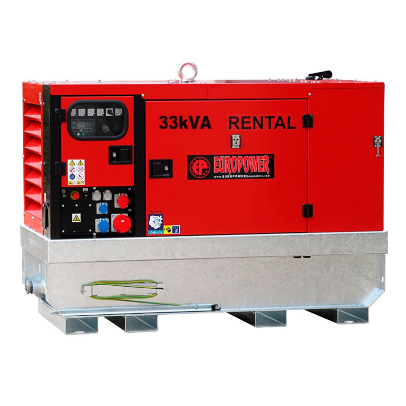Дизельный генератор EUROPOWER EPSR 34 TDE (1500 об/мин, шумозащит. кожух, арендное исполнение)