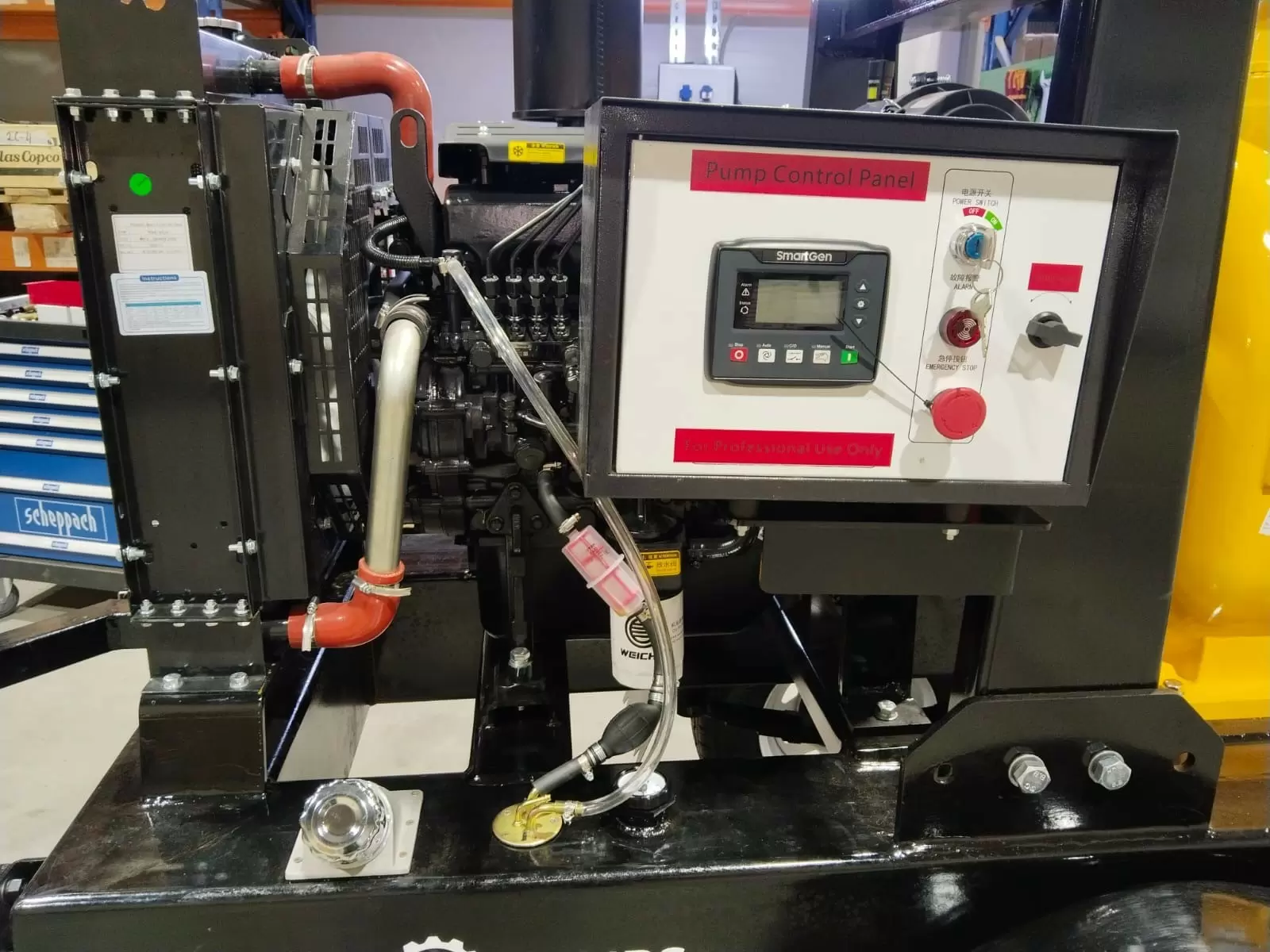 Дизельная мотопомпа ET-PUMPS JD6-250 G10 WPT с двигателем WEICHAI