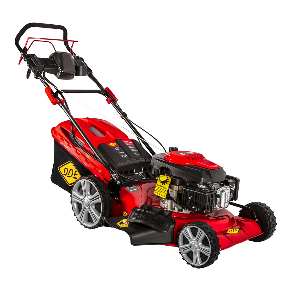 Газонокосилка бензиновая DDE LM 53-70 DE (7,0 л.с., ширина 53 см, высота 25-75 мм, сбор-к 70 л, самоход, элстарт)(7,0 л.с., ширина 53 см, высота 25-75 мм, сбор-к 70 л, самоход, элстарт)