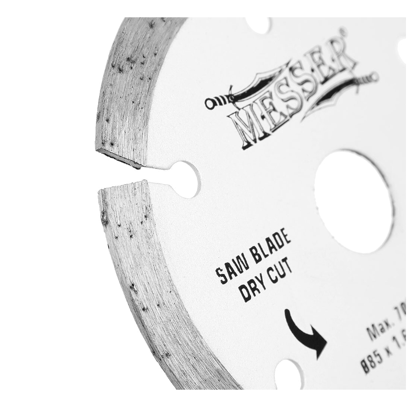 Диск 85х15х1,6х1 мм алмазный для циркулярной мини-пилы MESSER М200 (макс 7000 об/мин, сухой рез)