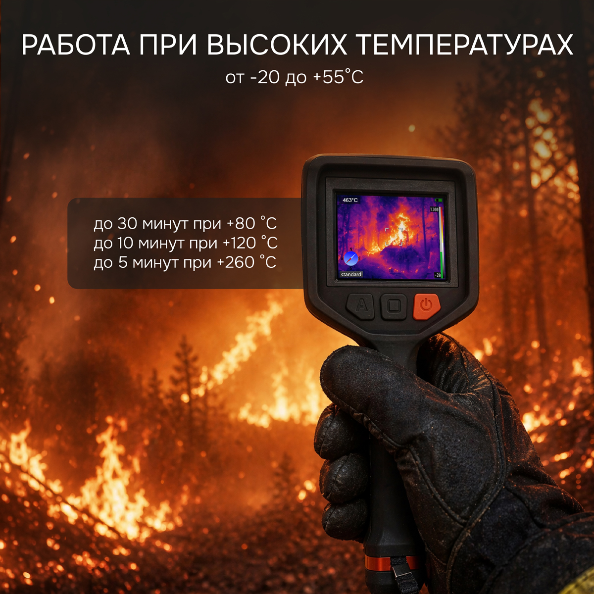 Тепловизор RGK TL-384F Plus с поверкой и опцией 2000 °C