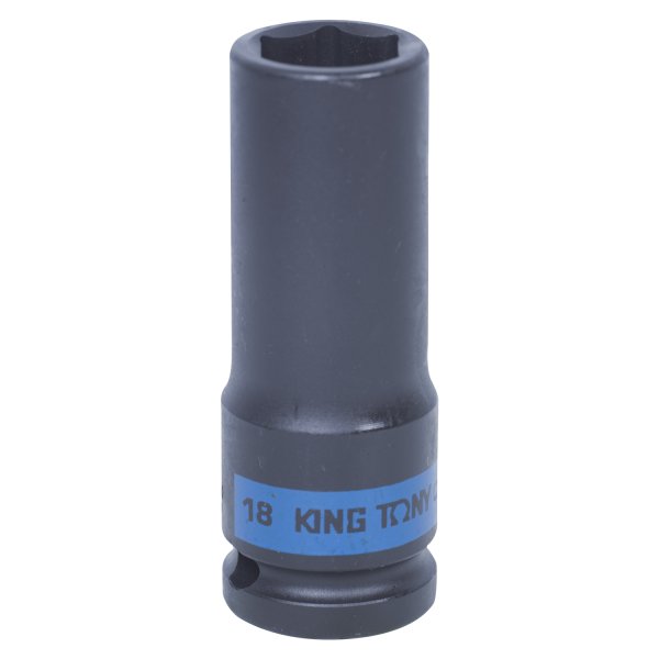 Головка торцевая ударная глубокая шестигранная 1/2", 18 мм KING TONY 443518M