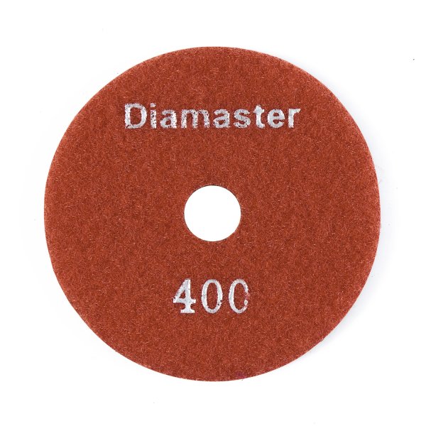 Алмазный гибкий шлифовальный круг (АГШК) DIAMASTER 100*2 №400 бетон красный