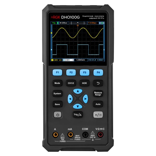 Осциллограф - мультиметр RGK DHO100G с поверкой