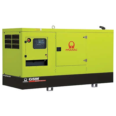 Дизельный генератор PRAMAC GSW150V Mecc Alte трехфазный в кожухе