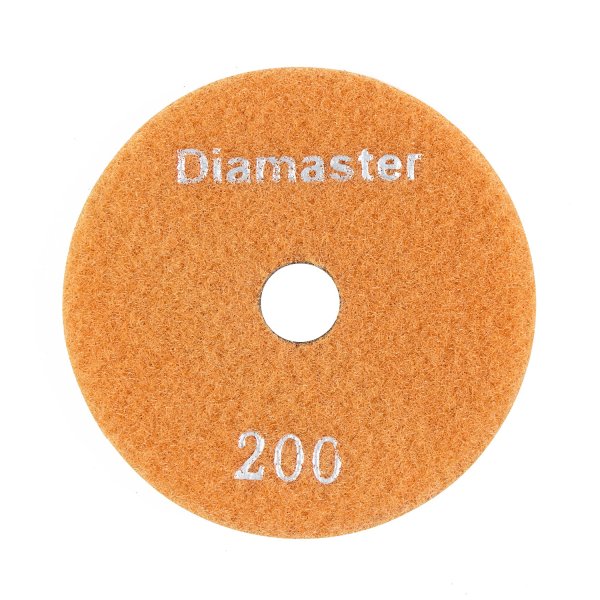 Алмазный гибкий шлифовальный круг (АГШК) DIAMASTER 100*2 №200 бетон оранжевый