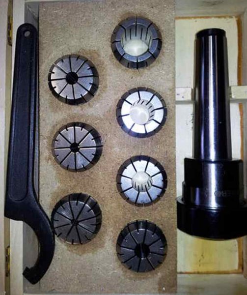 Цанговый зажим Mk 3 + комплект цанг