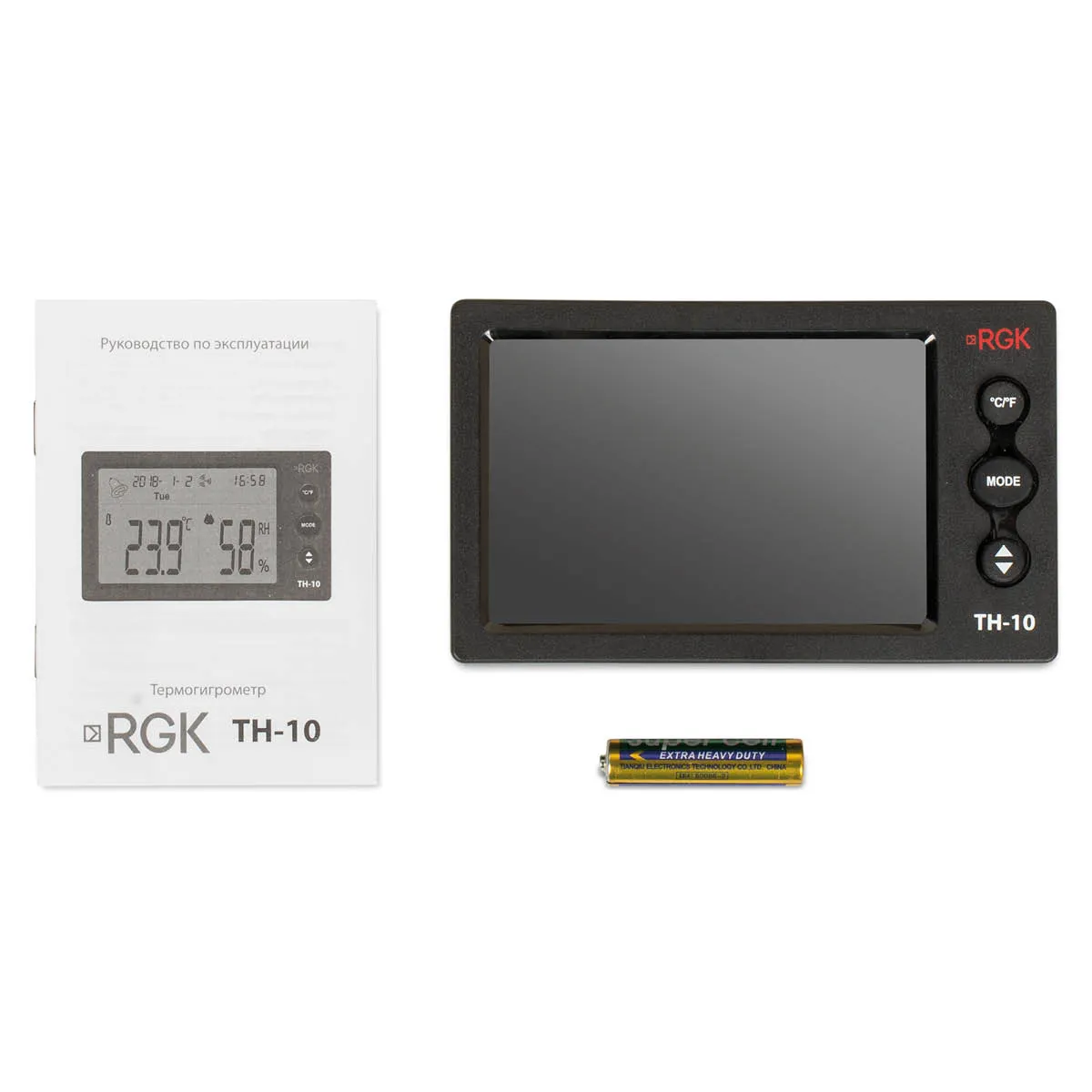 Термогигрометр RGK TH-10 с поверкой