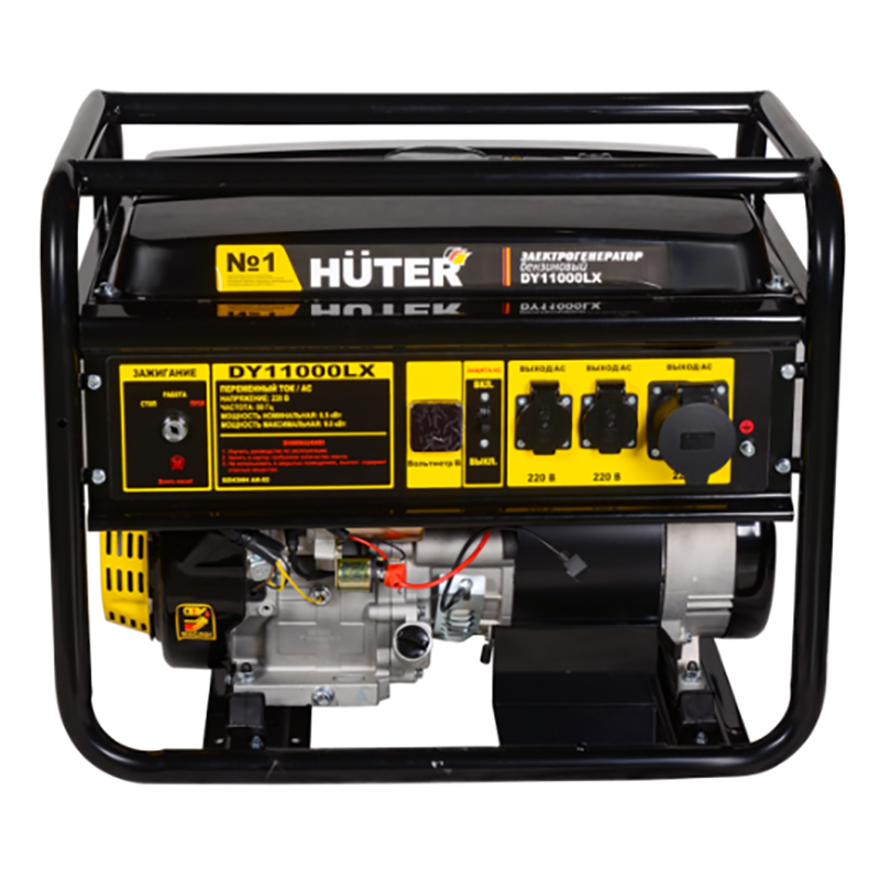 Генератор Huter DY11000LX-электростартер