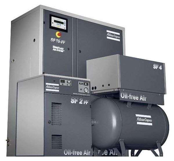 Безмаслянный компрессор Atlas Copco SF 22