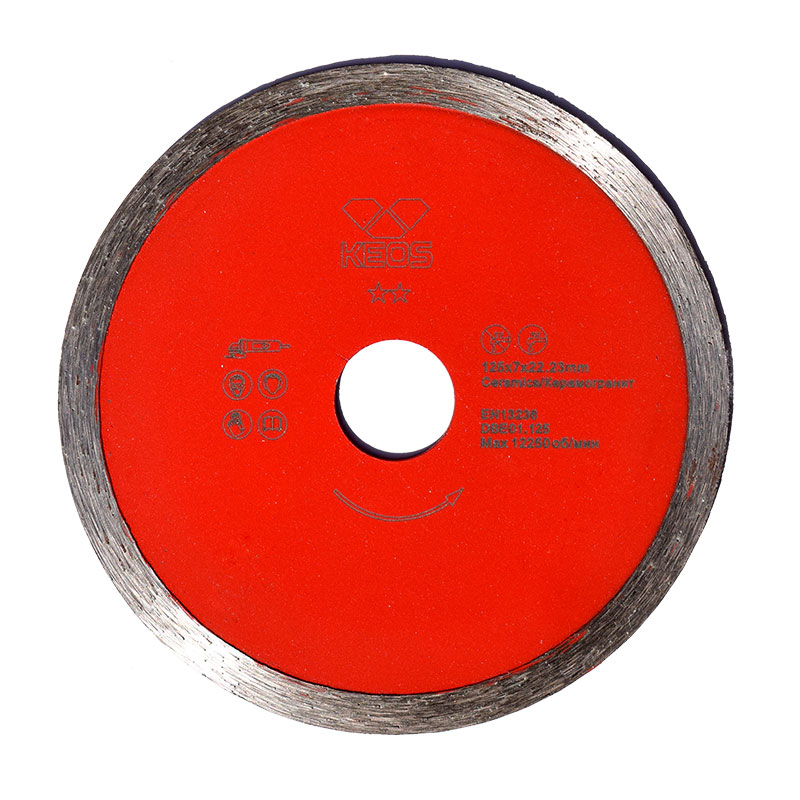 Диск алмазный сплошной (керамика) KEOS ECO 125x22,23 мм