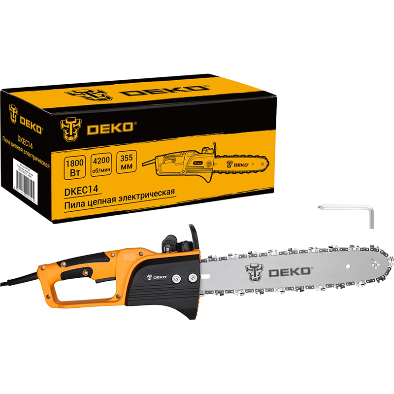 Пила цепная электрическая DEKO DKEC14, 1800Вт