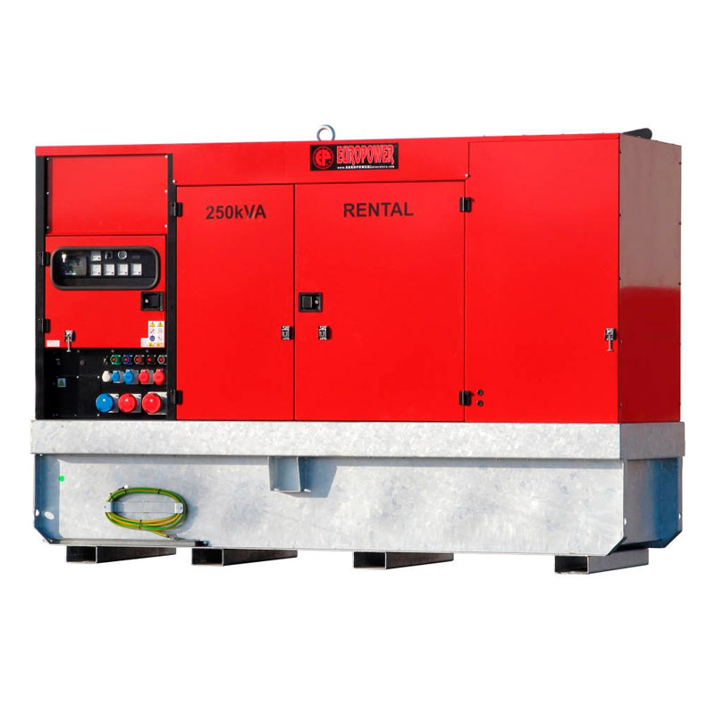 Дизельный генератор EUROPOWER EPSR 250 TDE (1500 об/мин, шумозащит. кожух, арендное исполнение)