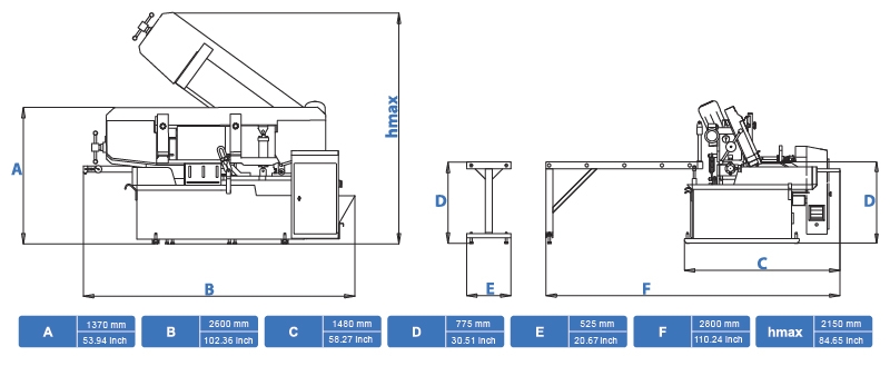 Станок ленточнопильный автоматический PAR 350 M CUTERAL