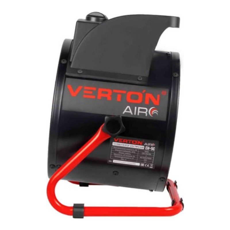 Электрический тепловентилятор Verton Air EH-5C ( 220В,40/3000/5000Вт,670куб.м) силовая вилка