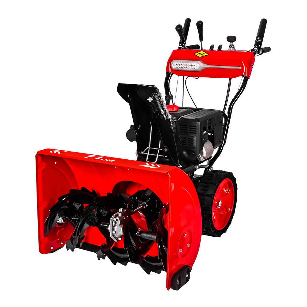 Снегоуборщик бензиновый DDE ST9070LE (9,0 л.с., ширина 71 см, скор. +6/-2, кол. 14", эл. старт, фара, упр-ние на панели)(9,0 л.с., ширина 71 см, скор. +6/-2, кол. 14", эл. старт, фара, упр-ние на панели)