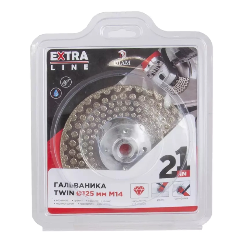 Алмазный диск DIAM Гальваника TWIN 125хМ14