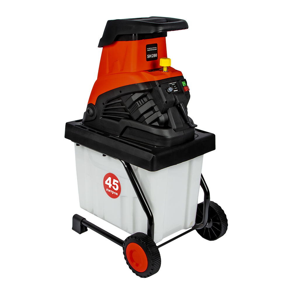 Измельчитель садовый DDE SH 280 (2,8 кВт, ножи, толщина до 45 мм, короб для сбора 45 л) (796-948)(2,8 кВт, ножи, толщина до 45 мм, сумка для сбора 45 л)