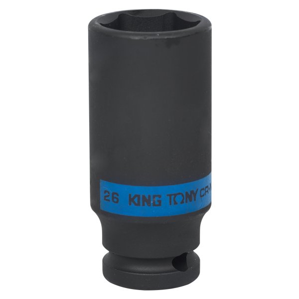 Головка торцевая ударная глубокая шестигранная 1/2", 26 мм KING TONY 443526M
