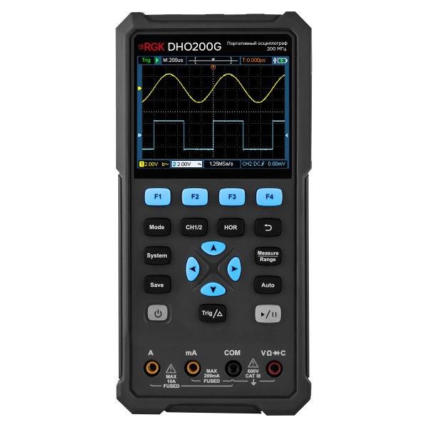 Осциллограф - мультиметр RGK DHO200G с поверкой