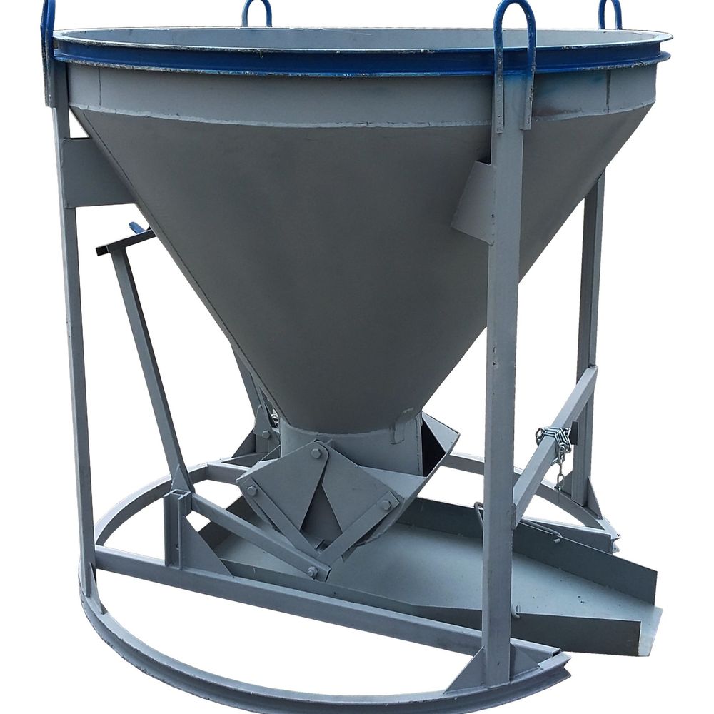 Бадья для бетона Рюмка 1,0 (БН-1,0), с лотком 600х1250 мм усиленная