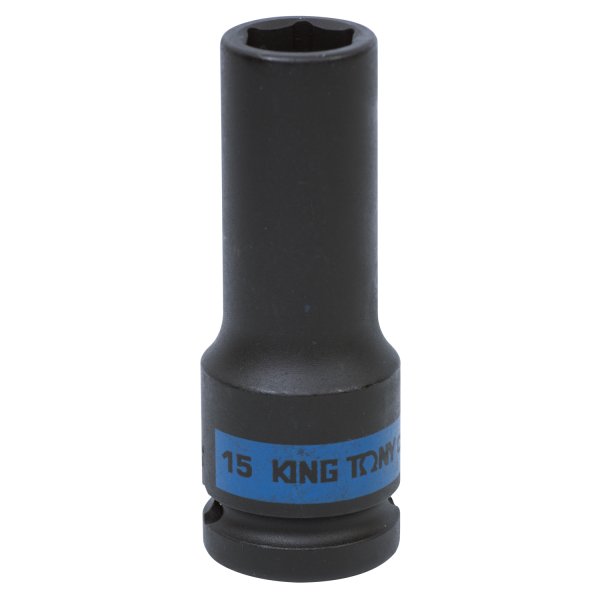 Головка торцевая ударная глубокая шестигранная 1/2", 15 мм KING TONY 443515M