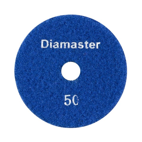 Алмазный гибкий шлифовальный круг (АГШК) DIAMASTER 100*2 №50 бетон синий