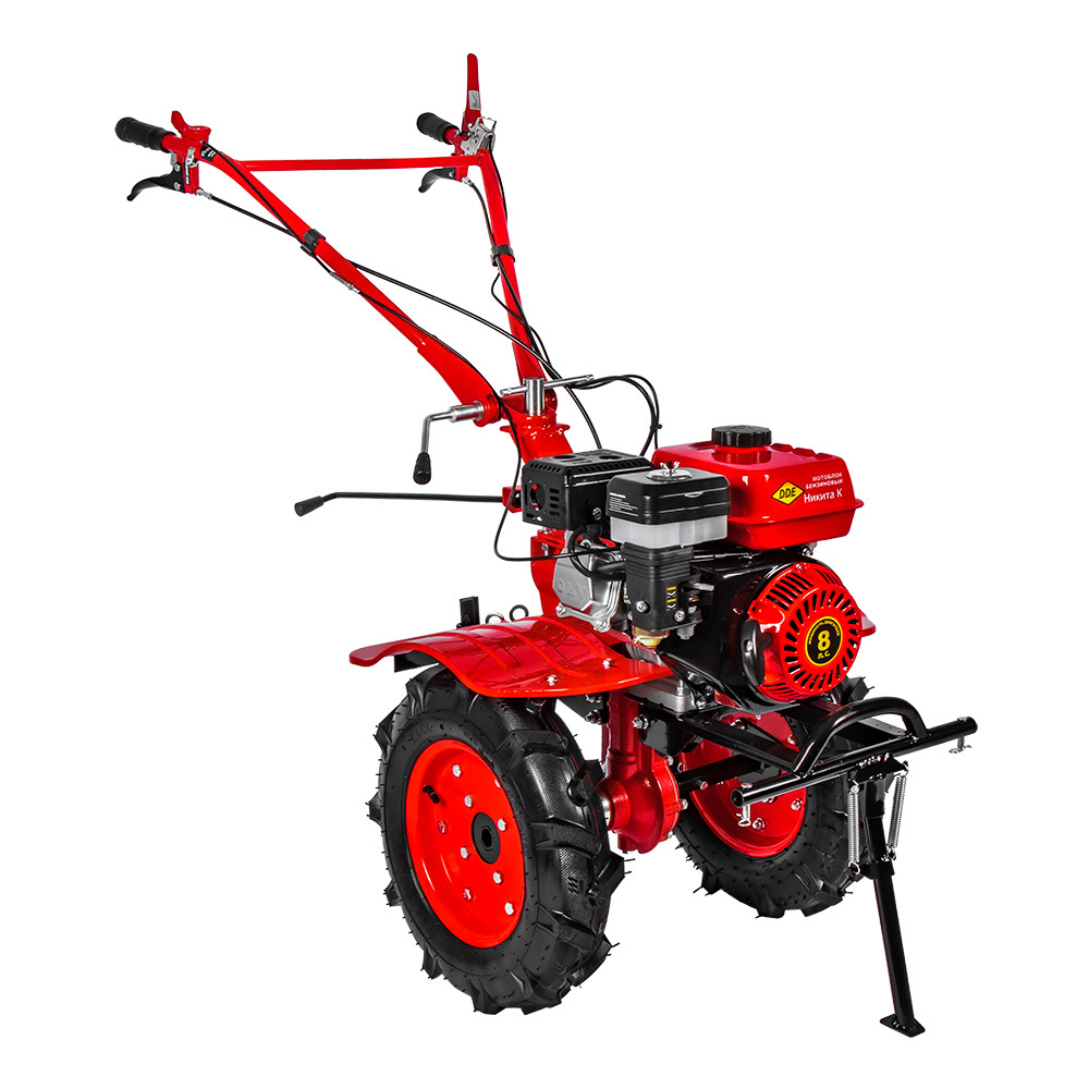 Мотоблок DDE Никита К (8 л.с., КПП 2F/1R, ширина 90-110 см, фрезы 24 ножа, колеса 4"х10", редуктор чугун)(8 л.с., КПП 2F/1R, ширина 90-110 см, фрезы 24 ножа, колеса 4"х10", редуктор чугун)