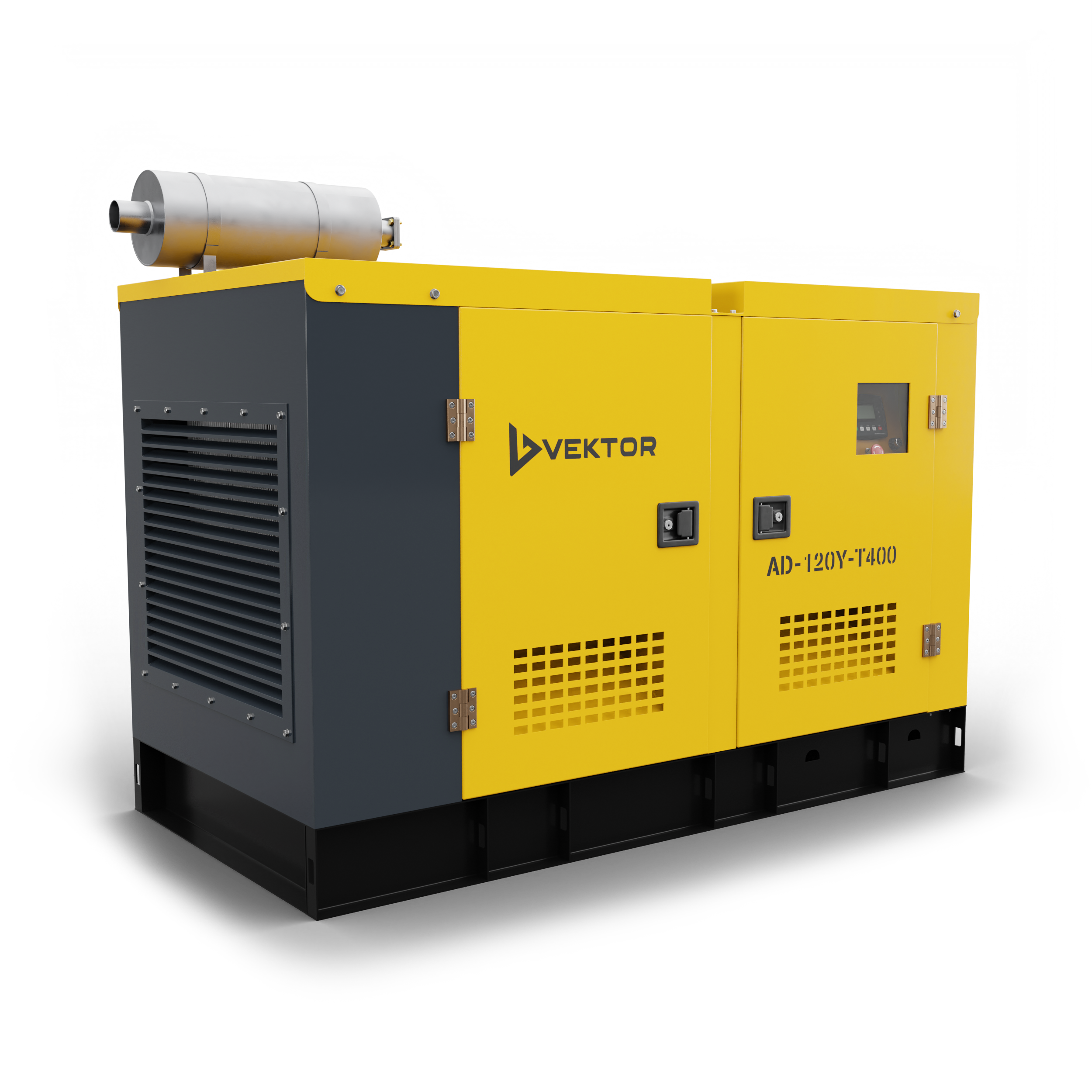 Дизельный генератор Vektor AD-120Y-T400 в шумозащитном кожухе