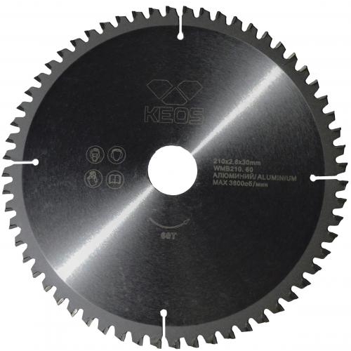 Диск пильный по металлу KEOS 210x30 z60 (WMB210.60)