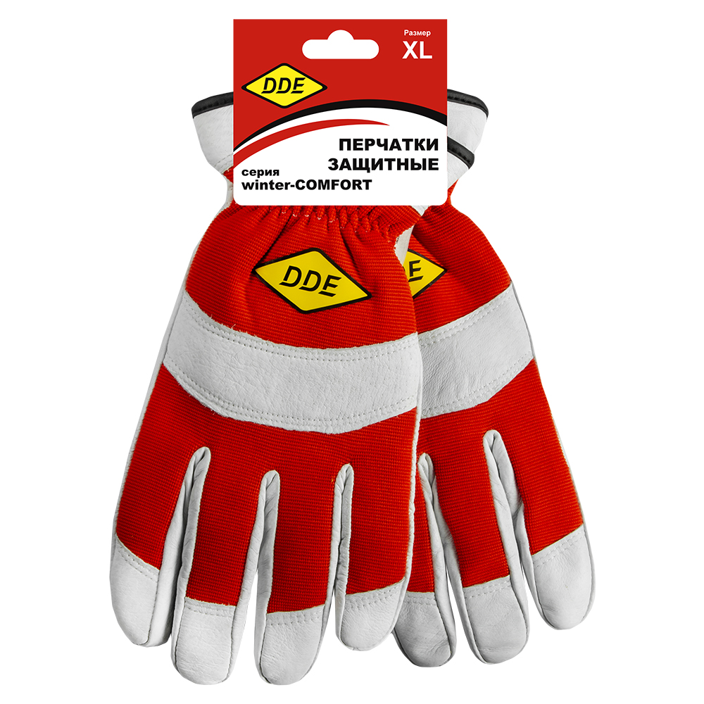 Перчатки DDE winter- СOMFORT  кожа /спандекс,  (утеплитель Thinsulate),  XLwinter- СOMFORT  кожа /спандекс,  (утеплитель Thinsulate),  X L