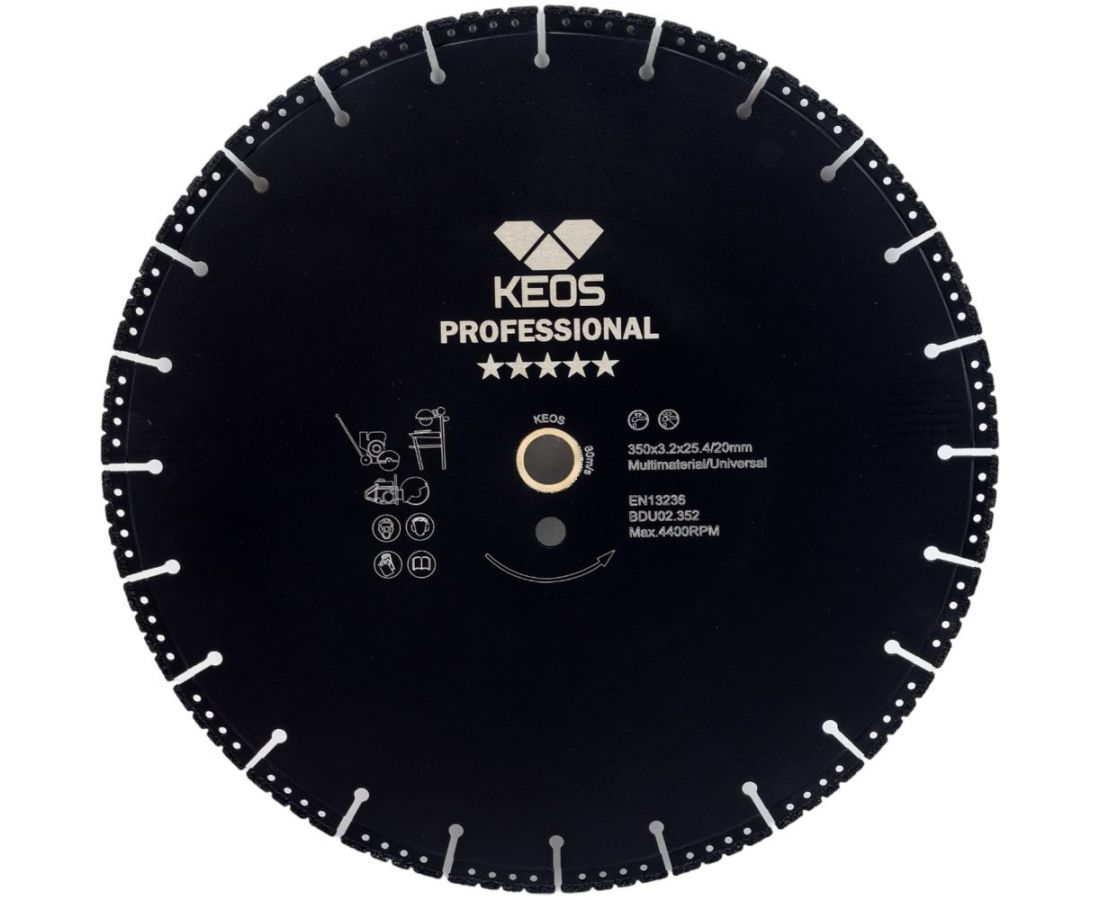 Диск алмазный KEOS универсальный 125мм/22,23 (DBU02.125)
